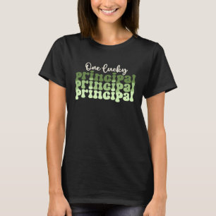 One Lucky Principal Retro St Patricks Day Principa T-Shirt