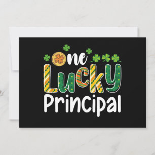 One Lucky Principal School St Patrick's Day Invitation