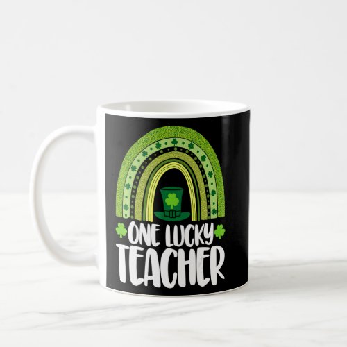 One Lucky Teacher Blessed Men St Patricks Day Rai Coffee Mug