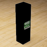 One Lucky Teacher Groovy Retro Teacher St Patricks Wine Box<br><div class="desc">One Lucky Teacher Groovy Retro Teacher St Patrick's Day</div>