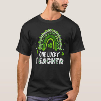 One Lucky Teacher Rainbow St Patricku2019s Day 1 T-Shirt