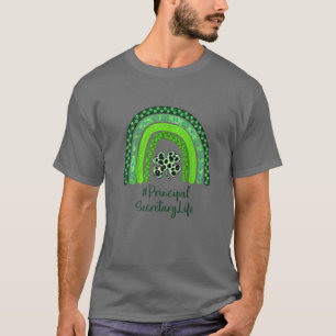 One Lucky Teacher St Patrick's Day Principal Secre T-Shirt