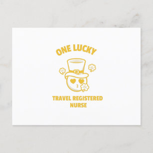 One lucky travel registered nurse (2) holiday postcard