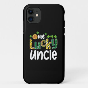 One Lucky Uncle Matching Family St Patrick's Day iPhone 11 Case