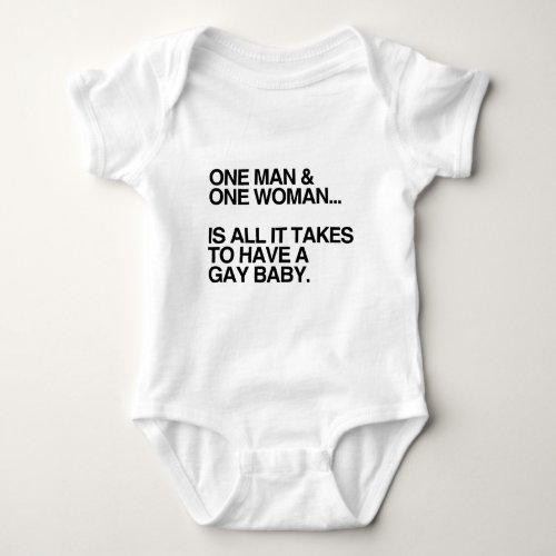 ONE MAN AND ONE WOMAN IS ALL IT TAKES _png Baby Bodysuit