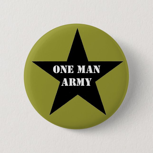 One Man Army Button (Front)