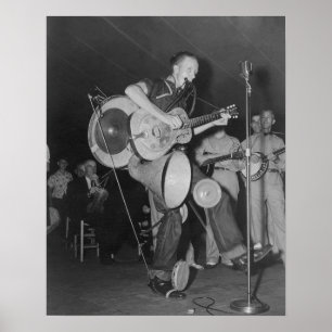 One Man Band, 1938. Vintage Photo Poster