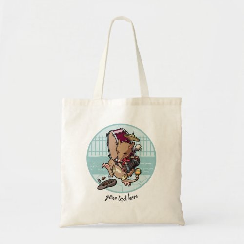 One Man Band Busking Cartoon Bandicoot  Tote Bag