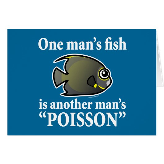 One Man's Fish, Another Man's Poisson Cards (Front Horizontal)