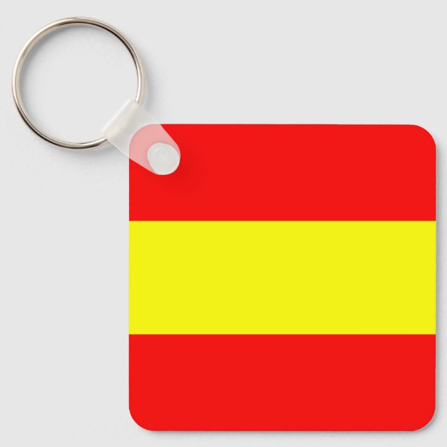 one maritime nautical alphabet number symbol flag  keychain (Front)