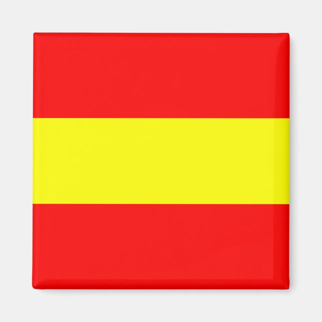 one maritime nautical alphabet number symbol flag  magnet (Front)