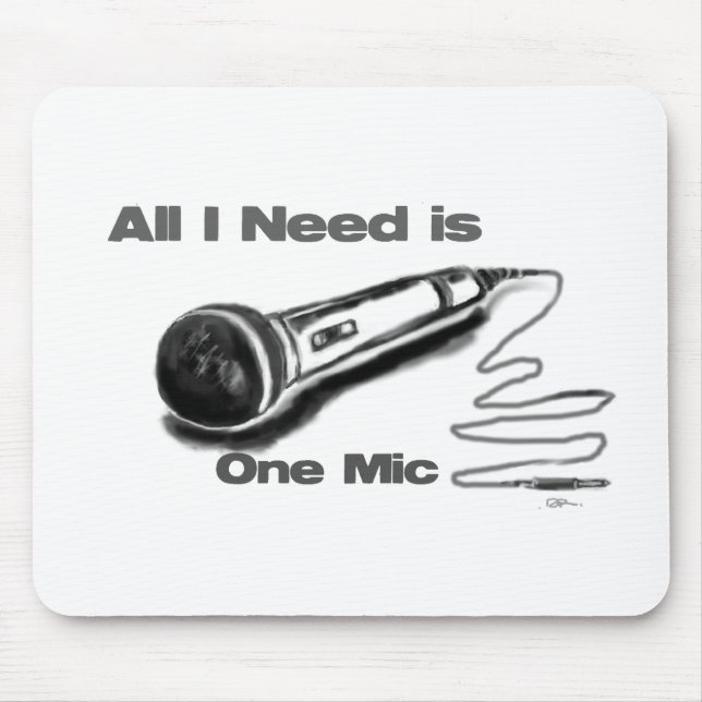 one mic mouse pad (Front)