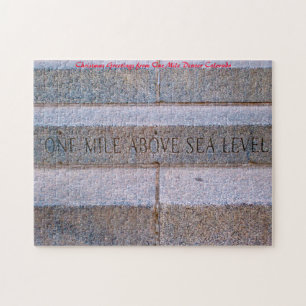 One Mile High Denver.Christmas Greetings Jigsaw Puzzle