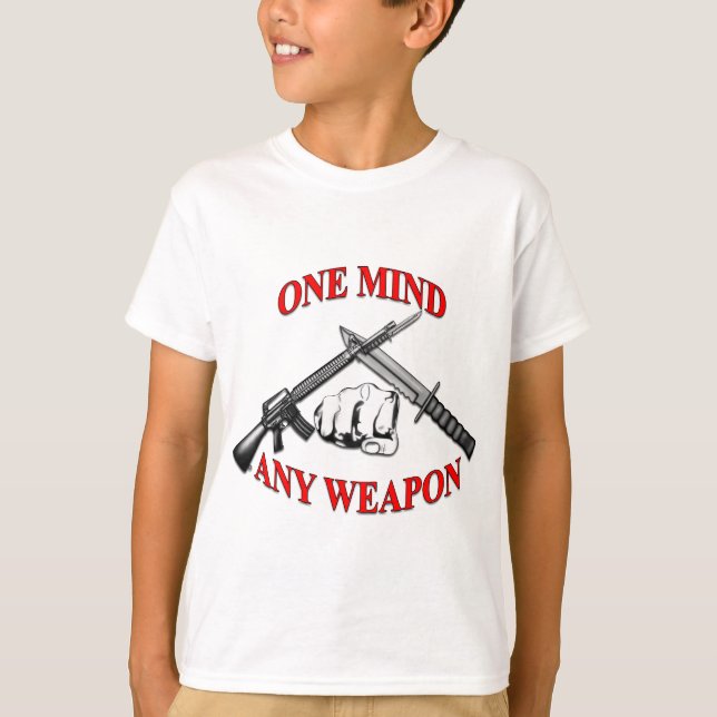 One Mind Any Weapon MCMAP T-Shirt (Front)