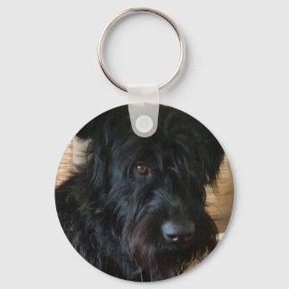 One Mischievous Dog Keychain