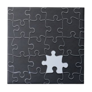 One Missing Puzzle Piece - Black Tile