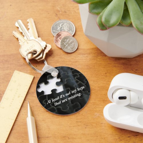 One Missing Puzzle Piece Black White Photo Custom