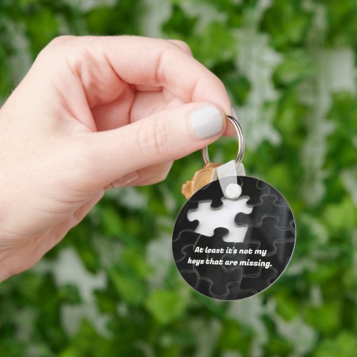 One Missing Puzzle Piece Black White Photo Custom
