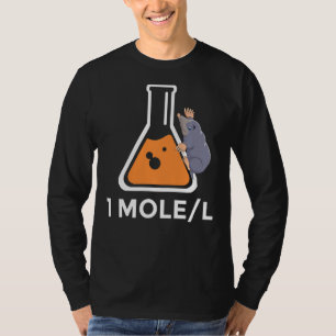 One Mole Per Liter Avogrado Beaker Science Major F T-Shirt