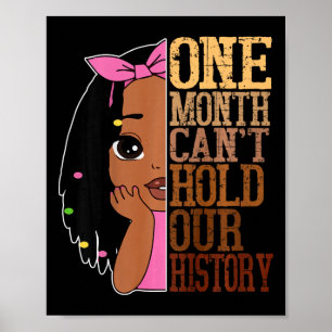 One Month Cant Hold Black History Month African To Poster