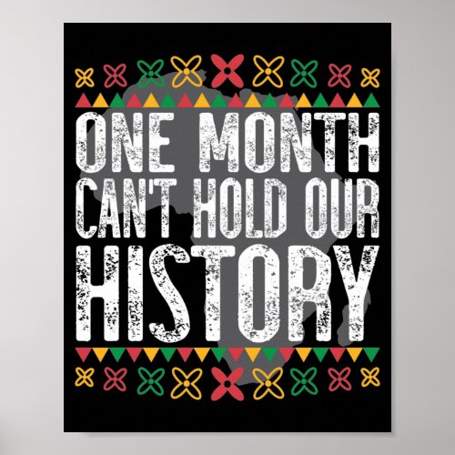 One Month Cant Hold Black History Poster