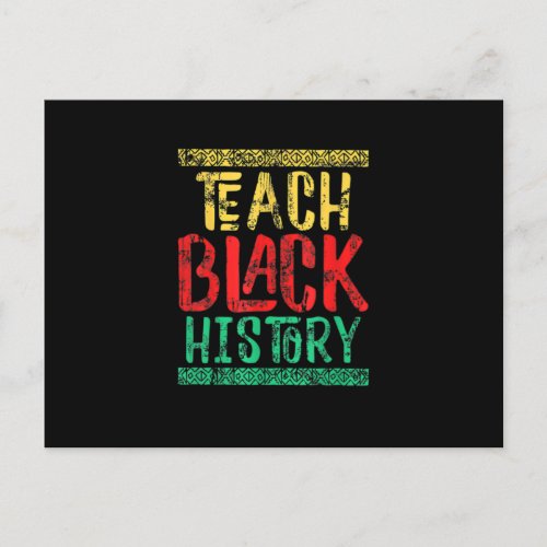 One Month Cant Hold Our History African Black Hist Announcement Postcard