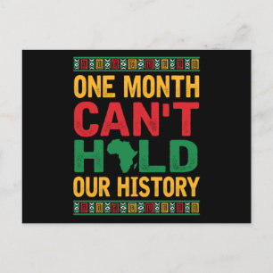 One Month Cant Hold Our History Black Pride Africa Announcement Postcard