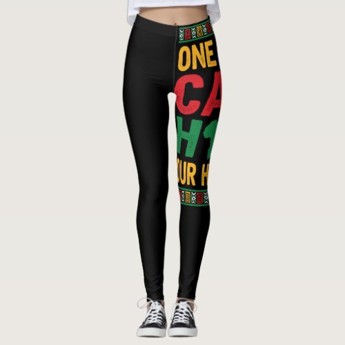 One Month Cant Hold Our History Black Pride Africa Leggings