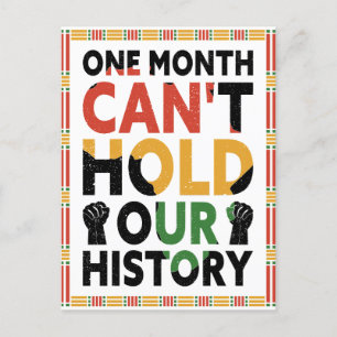One Month Can't Hold Our History Notebook Postcard