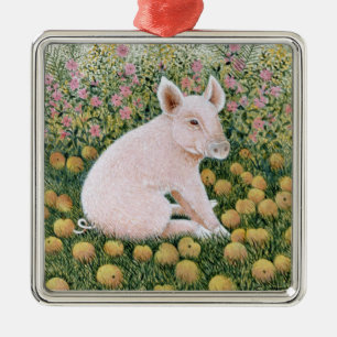 One More Apple Metal Ornament