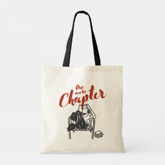 One More Chapter Book Lover Girl Reading Tote Bag