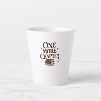 One More Chapter - Book Lover Reading Tee Latte Mug