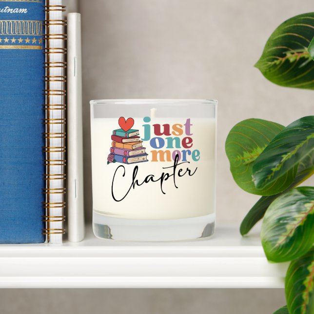 One More Chapter Book Lover  Scented Candle (Shelf)