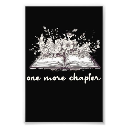 One More Chapter Book With Flowers  Photo Print