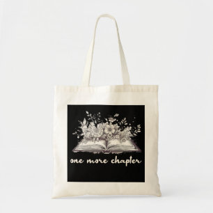 One More Chapter Book With Flowers Tote Bag