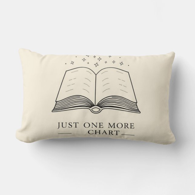 One More Chapter - Cozy Book Lover Throw Pillow (Front)