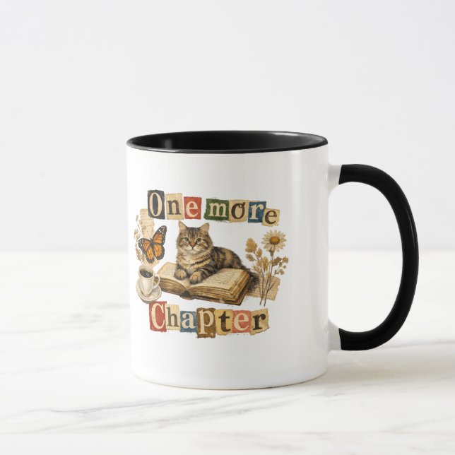One More Chapter - Cozy Reading Cat Mug (Right)