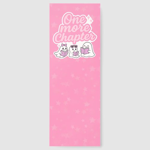 One More Chapter Cute Ghost Bookish Bookmark