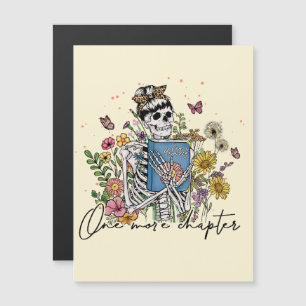 One More Chapter Floral Skeleton