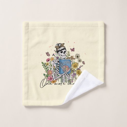 One More Chapter Floral Skeleton Bath Towel Set