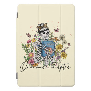 One More Chapter Floral Skeleton iPad Pro Cover