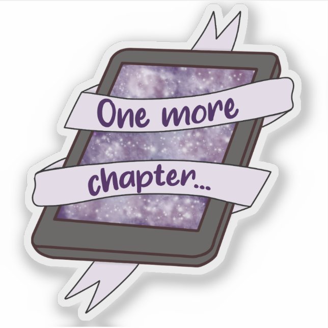 One More Chapter Galaxy Kindle Sticker (Front)
