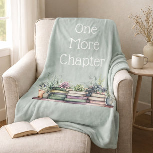 One More Chapter Personalized Cozy Reading Fleece Blanket