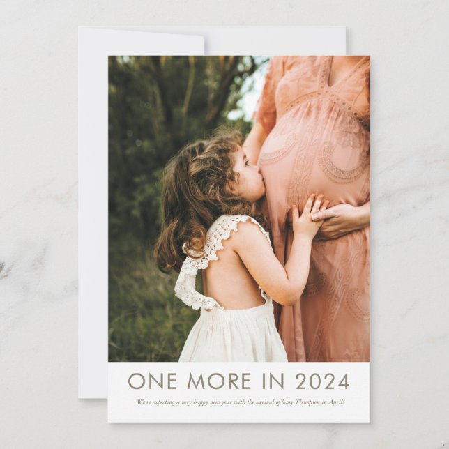 One More in 2024 Pregnancy Announcement (Front)