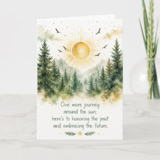 One More Journey Around the Sun Birthday Card