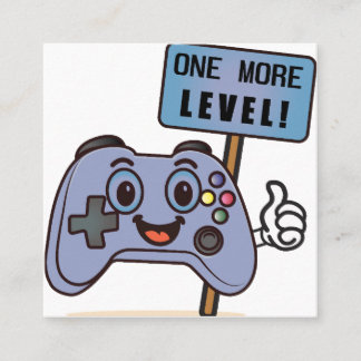 One More Level! Square Business Card