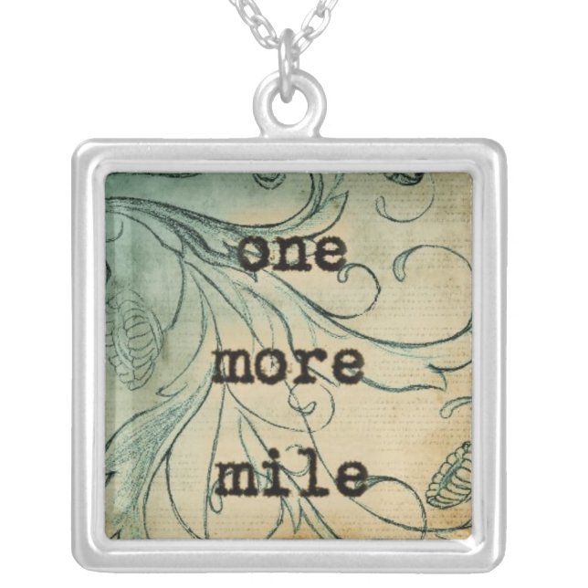 One More Mile necklace Vetro Jewelry (Front)