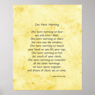 One More Morning Poetry Poster
