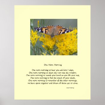 One More Morning Romantic Poetry Poster by bluerabbit at Zazzle