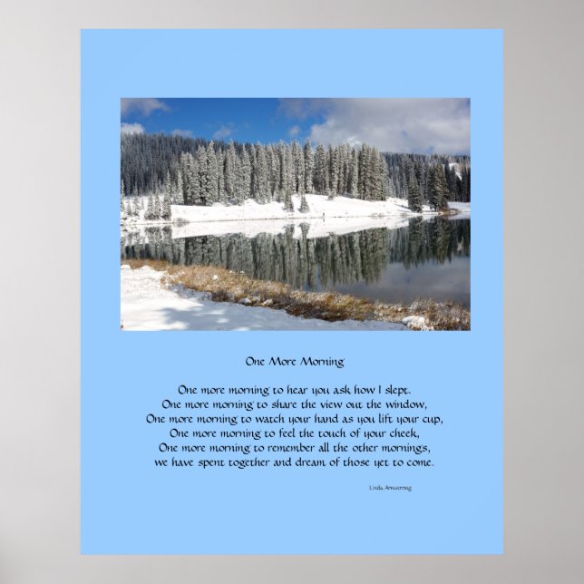 One More Morning Romantic Poetry Poster (Front)